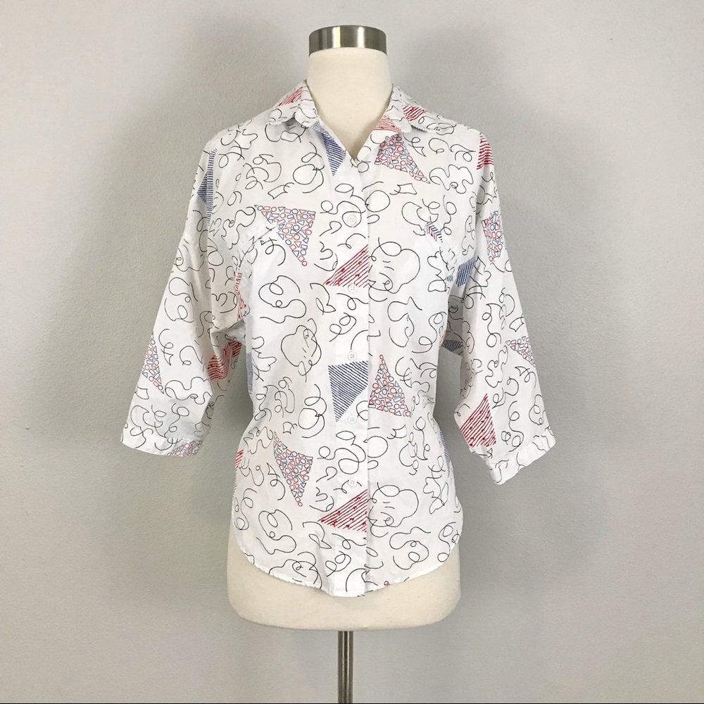 Vintage Diane Von Furstenberg medium Top Blouse